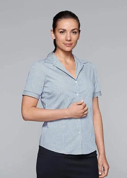 Aussie Pacific Ladies Epsom Short Sleeve Shirt 2907S Corporate Wear Aussie Pacific
